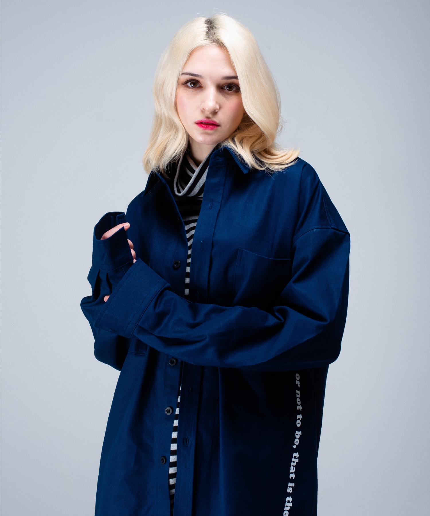 Куртка-рубашка Lunasi Long Twill Hamlet - Темно-синяя Blue/Free
