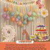 Xiaohongshu First Birthday Balloon Decoration Set for Boys and Girls: Party Background Scene Arrangement