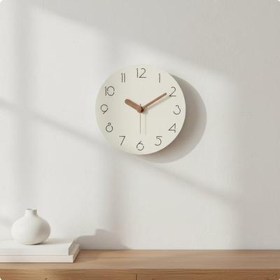 Silent Crystal Wall Clock NonTicking Modern Minimalist Nordic Design Timepiece for Living