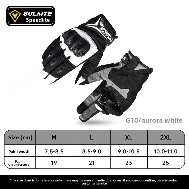 SULAITE Winter Full Finger Motorcycle Gloves TPU Anti-drop Locomotive Riding Protective Gloves Equipment