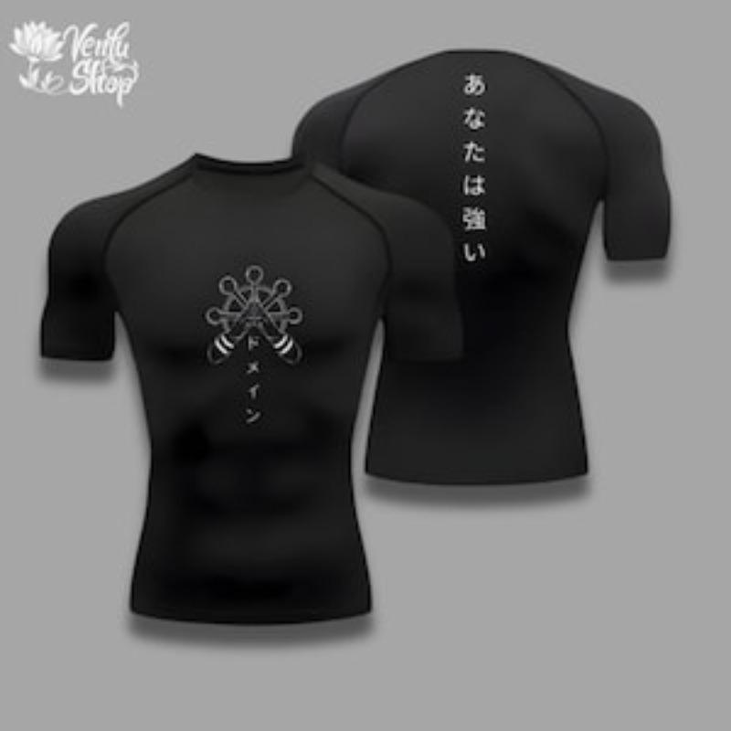 Maglia a Compressione Anime Jujutsu Kaisen Abbigliamento da Palestra Maglia a Compressione per Palestra Abbigliamento da Palestra Maglietta per Muscoli
