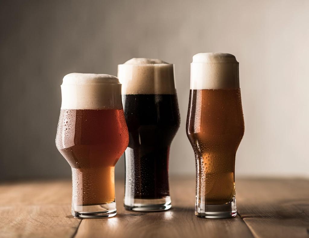 ZWIESEL GLAS Break-Resistant Beer Glasses, Beer Basic, for Stout Beer, 4-Piece Machine-Made Glass (l123650)