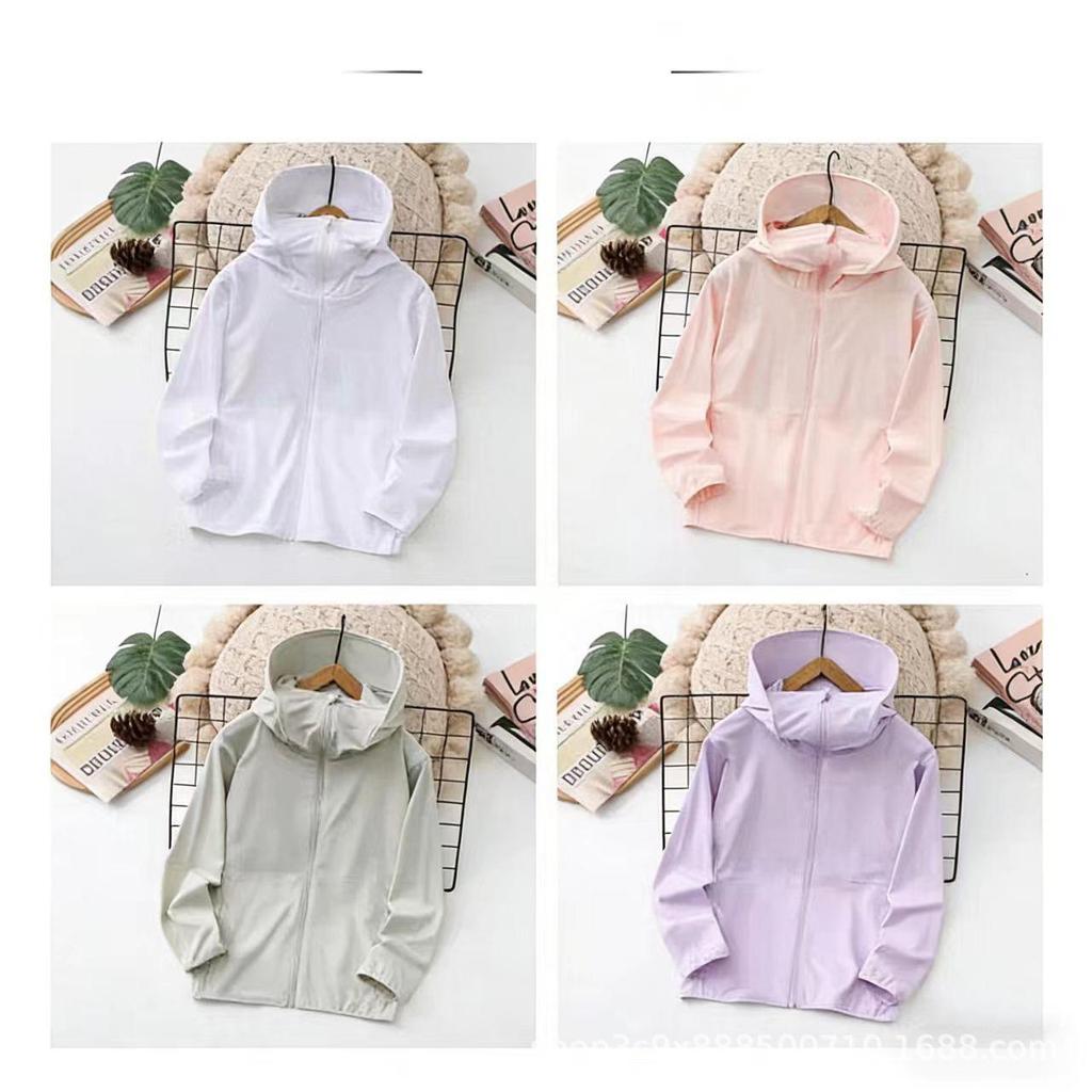 UPF50 Kinder Eisseide Sonnenschutzjacke - Eltern-Kind, Jungen & Mädchen Sommerbekleidung