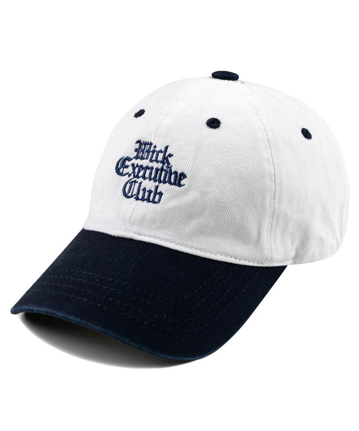 Wig Color Block Executive Club Washed Ball Cap - Navy