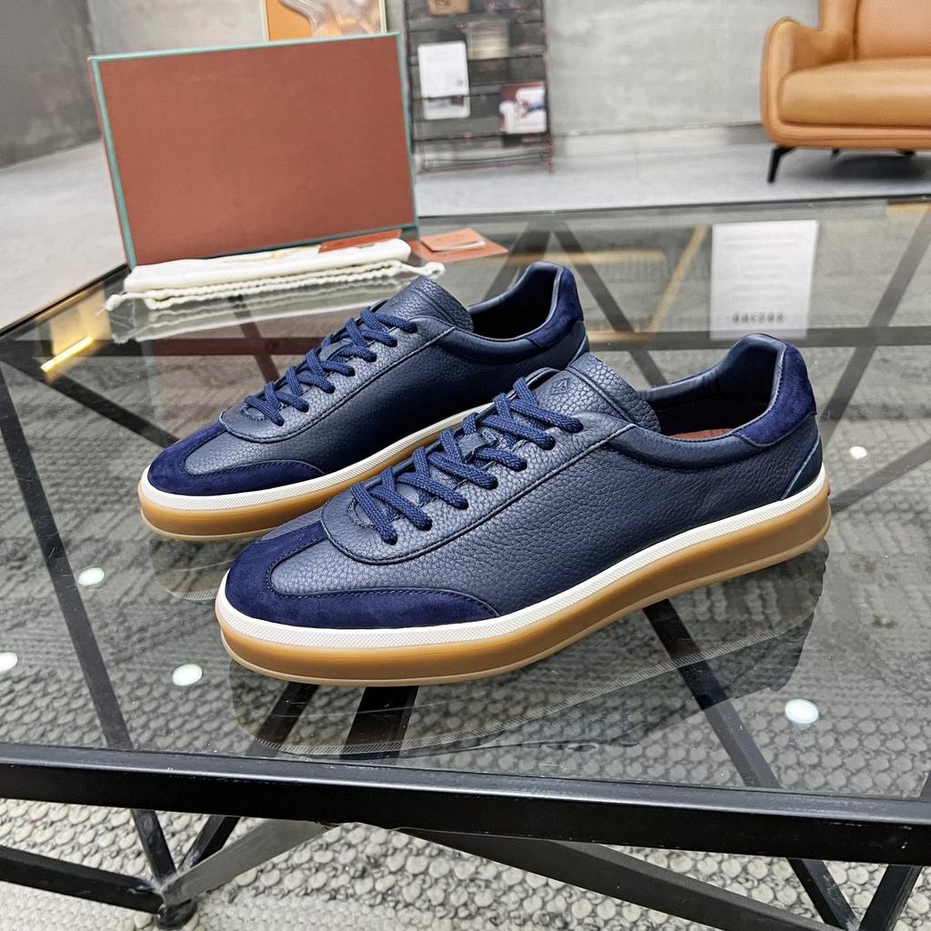 Dehun Schuhe Trendmarke Schnürung 2025 Herren Board Schuhe Echtleder Vielseitig Lässige Lederschuhe Sportlich Atmungsaktiv Farbblock Single Schuhe Retro