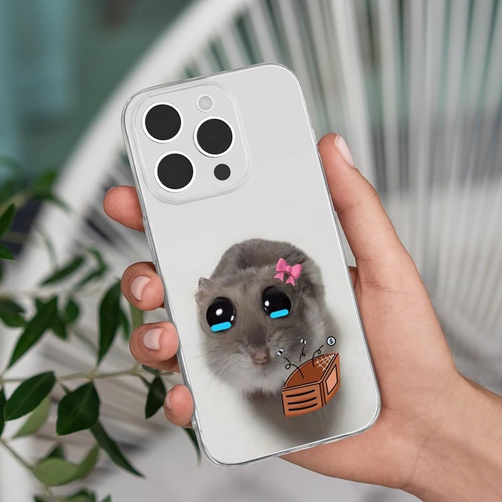 

Meme Hamster Playful Funny Art Phone Case for iPhone 17 16 15 14 13 12 11 Series Pro Max Plus Double Layer Protection iphone 14 Pro