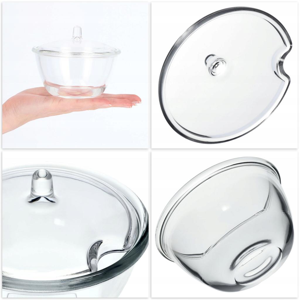 KADAX Cukiernica Cukierniczka Z Pokrywką Szklana Pojemnik Na Cukier elegancka