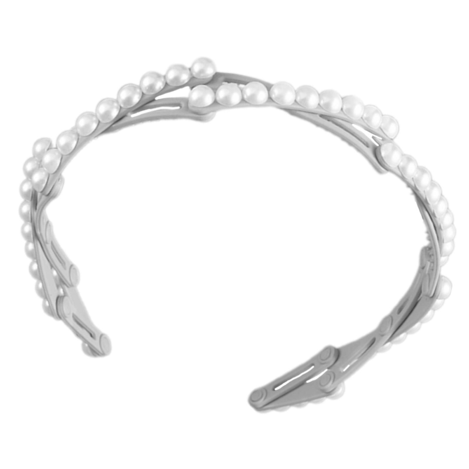 

Женский портативный обруч для волос с эластичным дизайном, складная повязка на голову, украшение для волос для разных причесок серый