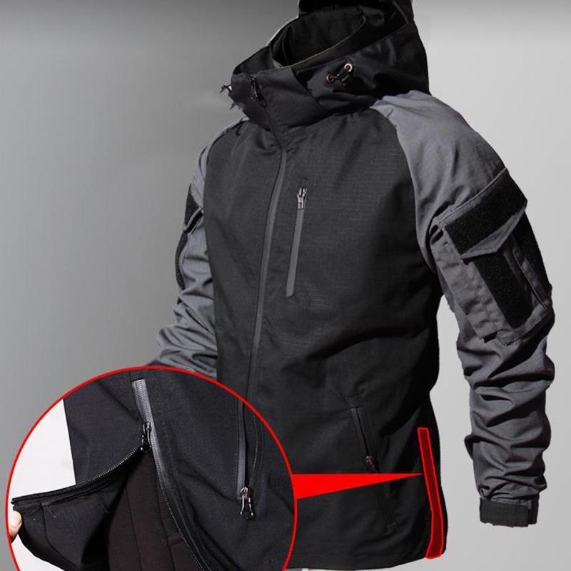 Seturi Impermeabile Bărbați Rezistente la Uzură Costum de Antrenament Outdoor Buzunar Uniformă Camping Trening