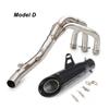 For Yamaha MT09 Tracer 900 2014 - 2020 Motorcycle Full System Exhaust Muffler Tube Header Front Connect Pipe Stainless Steel