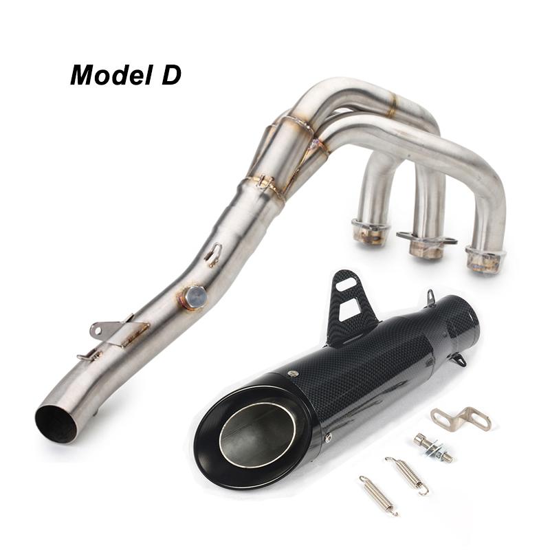 For Yamaha MT09 Tracer 900 2014 - 2020 Motorcycle Full System Exhaust Muffler Tube Header Front Connect Pipe Stainless Steel