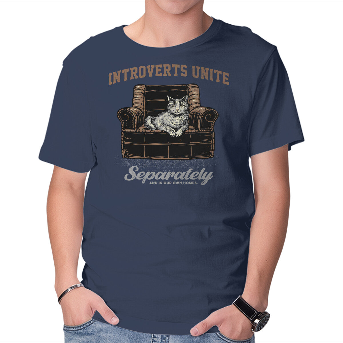 Unisex Crew Neck T-Shirt In Our Own Homes Graphic Short Sleeve Casual Tee XXXXL