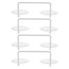 4 Pezzi Fermo Scivolamento Materasso Barra di Fissaggio in Metallo Deflettore Antiscivolo Supporto Materasso Antiscivolo Fissaggio Telaio Letto Accessorio Biancheria da Letto