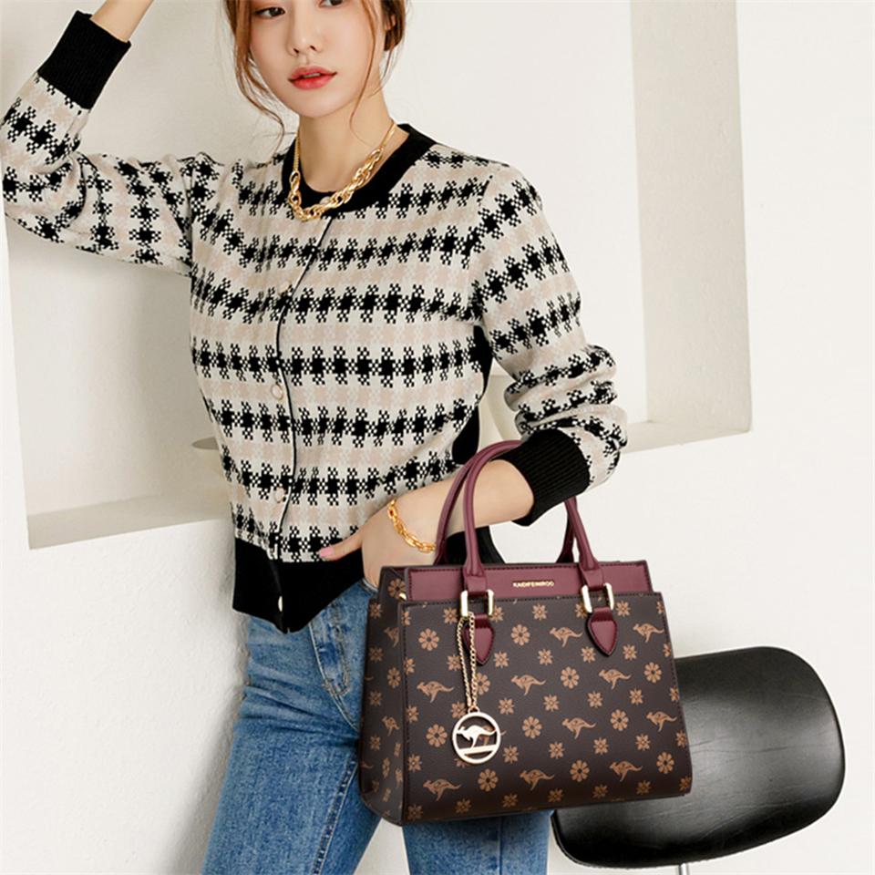 High Quality Printing Leather Shoulder Crossbody Bags For Women  Luxury Women's Handbag Designer Female Messenger Tote Bag