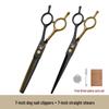 All-Steel Pet Grooming Scissors Set - Includes Curved Dog Hair Cutting Scissors