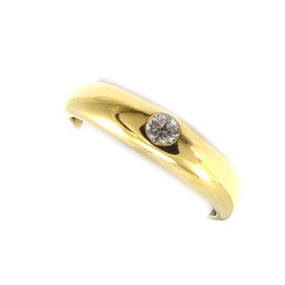Solitaire Gold Plated 'Unique' White