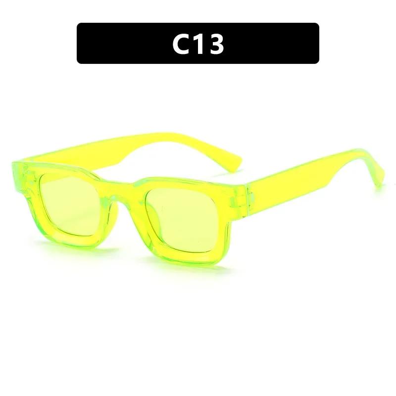 Fashion Travel UV400 Protection Sun Glasses Unisex Small Frame Concave Sunglasses Men Luxury Design Retro Hip-hop Punk Sunglass