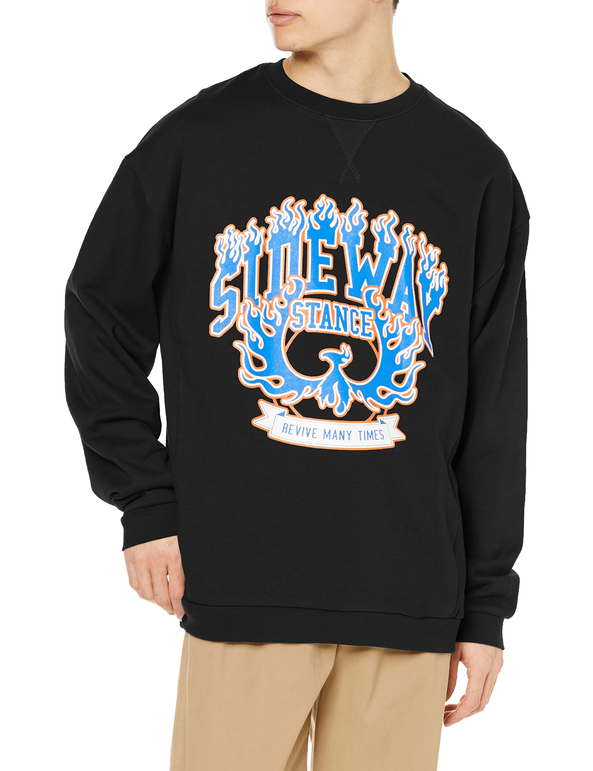 

[IMPROVES] [SIDEWAYSTANCE] Sweatshirt Crew Neck Print Sweatshirt