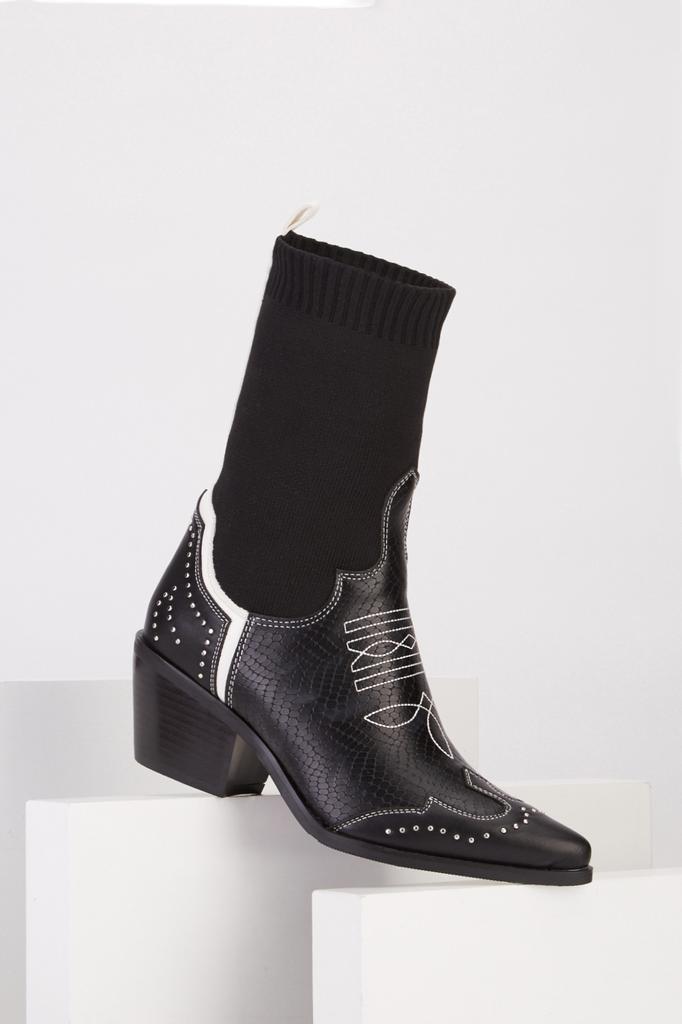 western sock boots
