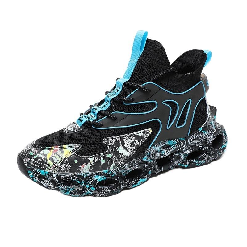 Large size new fly-woven camouflage blade casual shoes sports shoes men's shoes running shoes dad shoes