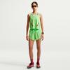 Women's Nike AEROSWIFT Running Tank Tops Women's Holographic Green/Black/Black Crew Neck Moderate