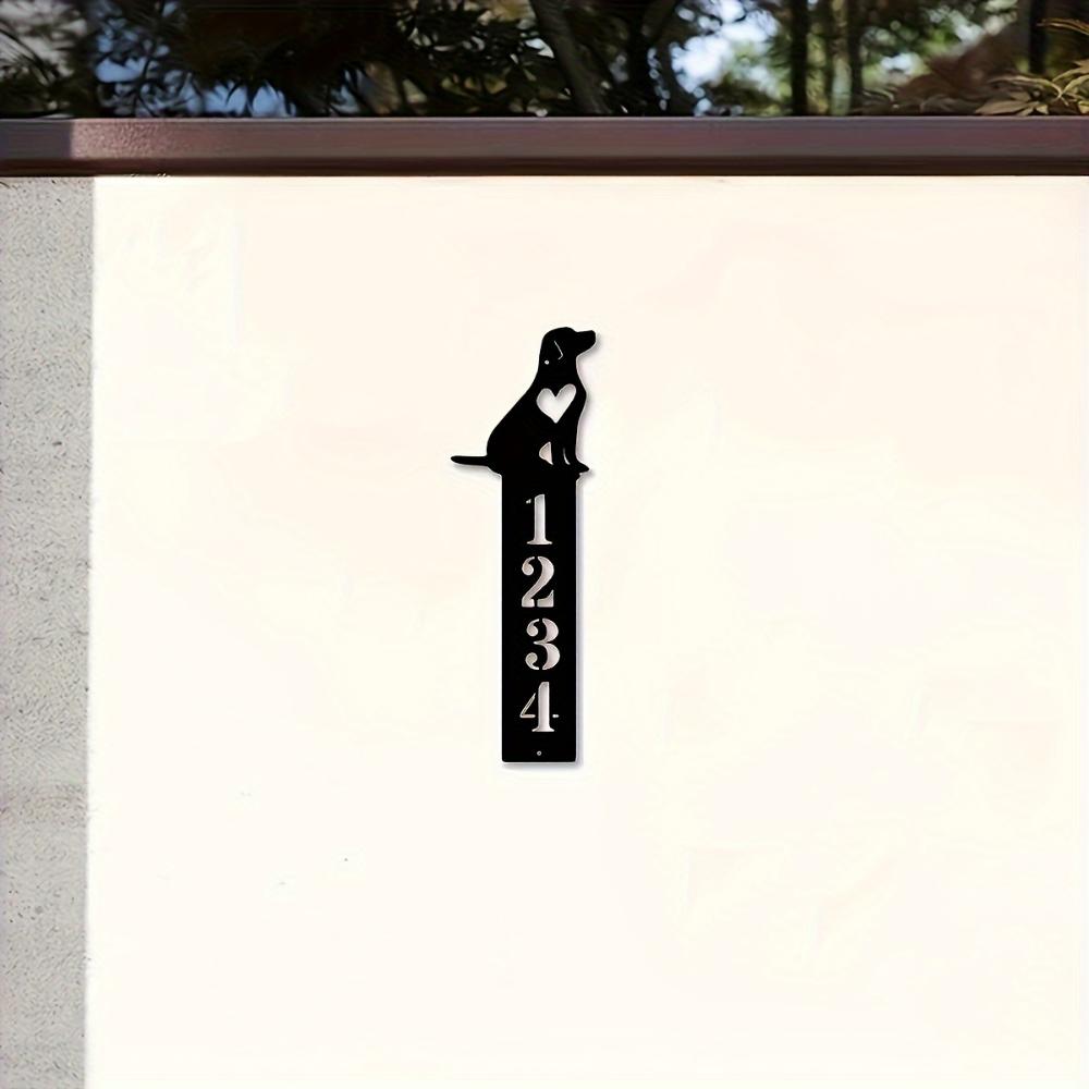 Custom Metal Address Sign House Number Plaque Garden Decor Outdoor Wall Art Rustproof Housewarming Gift