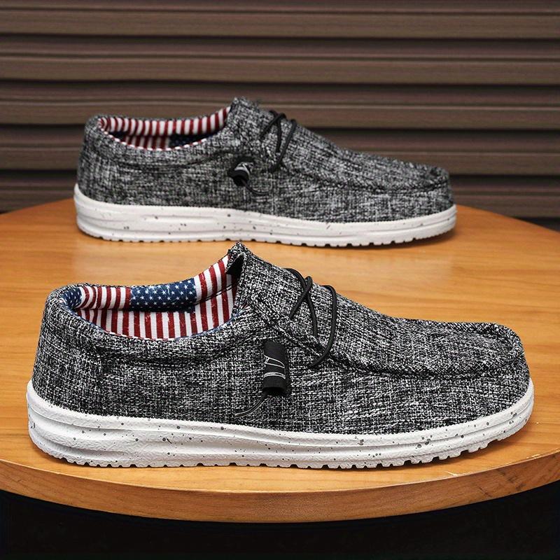 Men's Trendy Solid Slip On Loafer Shoes, Comfy Non Slip Casual Breathable Sneakers For Men's Outdoor Activities