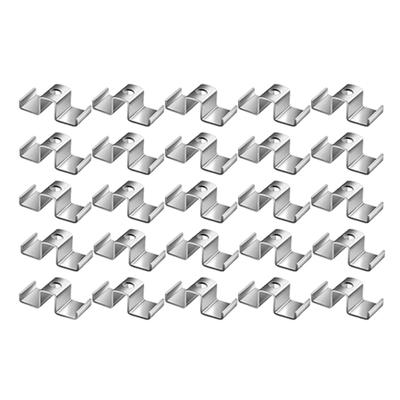 Quick Installation Grille Clamps Heavy Type Zincs Coated Grille Fixture Clip for Temporary Structures and Exhibition