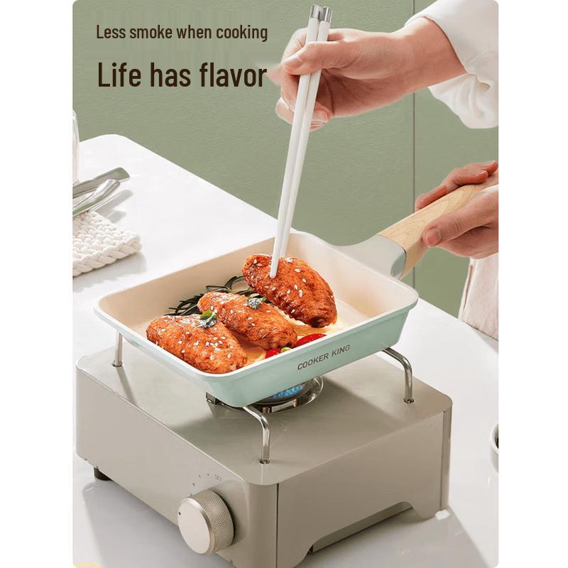

COOKER KING Celadon Ceramic Non-stick Tamagoyaki Pan