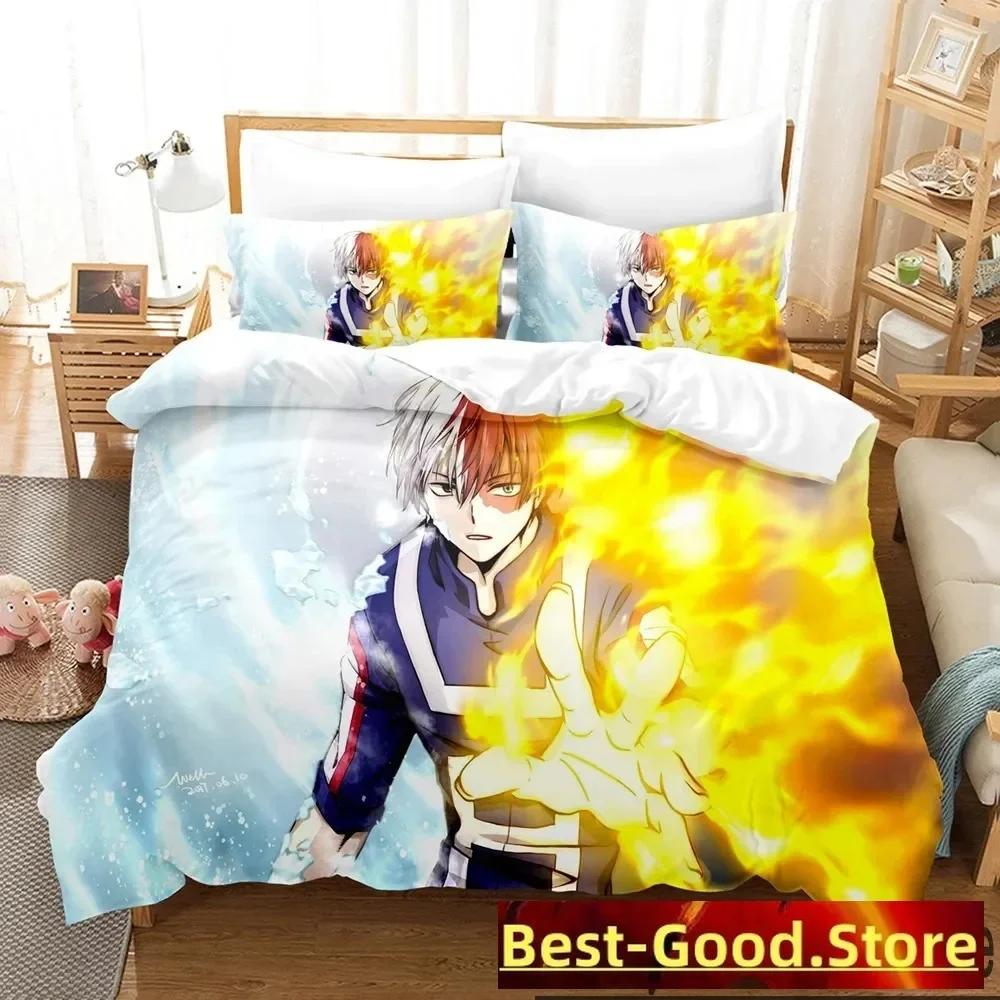 

Anime My Hero Academia Beding Set Printed Bed Linen Set With Pilowcase Bed Soft Duvet Cover Soft Quen Super King-Sized Dimensionsd Dimensions Home 135*200cm Eu-Single