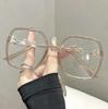 New Oversized Square Glasses Myopia Glasses for Women and Men Eyeglasses Anti Slip Comfort Eyewear +1.0 to +4.0