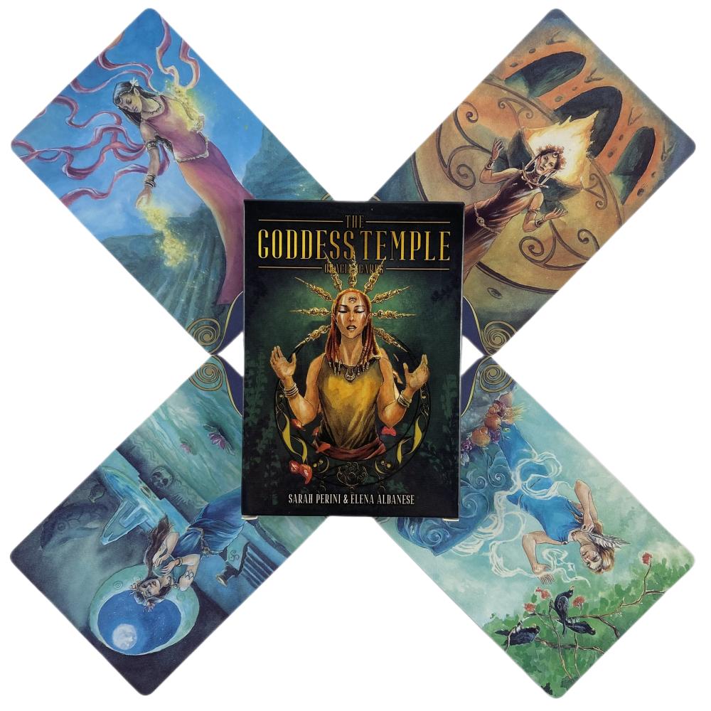 The Goddess Temple Oracle Cards Divination Deck English Versions Edition Tarot Board Playing Table Games