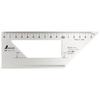 Shinwa Sokutei One-Piece Stop Ruler, Aluminum, Pack of 6, 62113