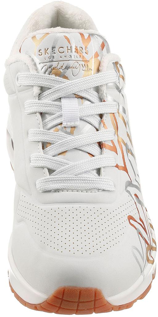 Кроссовки Skechers Uno James Goldcrown Metallic Love white