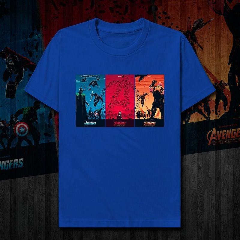 Genuine TASK Avengers Rocky Scarlet Witch Thanos Print T-shirt Casual Men's And Women's Short SleevesJacket