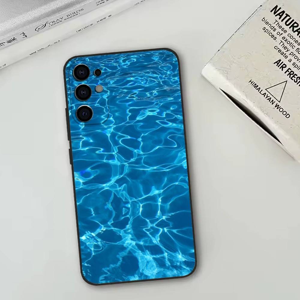 

The patterns of seawater Phone Case For Samsung S25,S24,S21,S22,S23,S30,Ultra,S20,Plus,Fe,Soft Silicone Black Cover Samsung S20fe