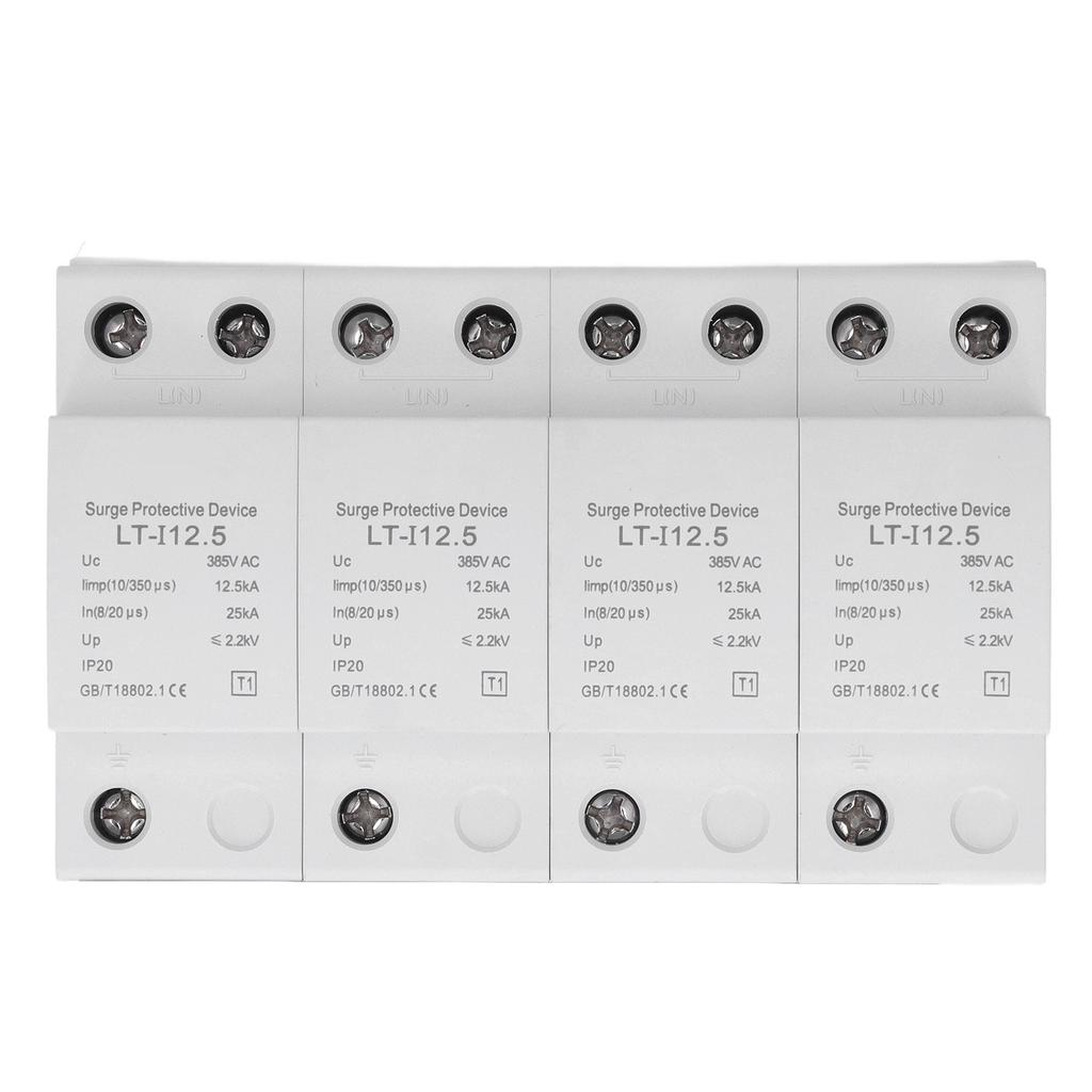 Dispozitiv de protecție la supratensiune Protector de circuit 4P 12.5KA?25KA AC385V Consumabile Electrice Clasa T1