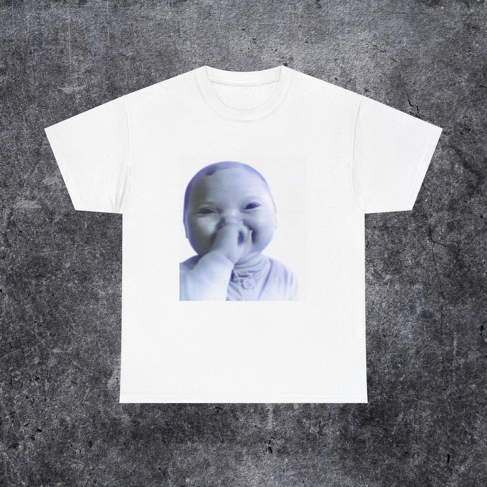 ai baby meme, tuff baby shirt, Brainrot baby shirt, Laughing ai kid meme, Gen alpha humour gift, Gen z meme shirt M