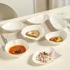 Creative Irregular Ceramic Bone Plate Small Dish for Home Restaurant Snack Sauce Dessert Appetizer