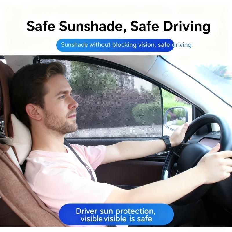4Pcs Magnetic Car Window Sunshades UV Protection Privacy Screen Curtain Protectors Universal for Most Cars SUVs Trucks Easy Install