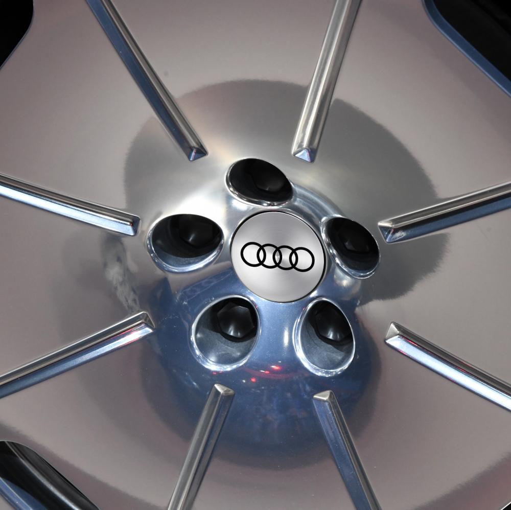 4pcs 56MM 60MM 65MM Car Wheel Center Covers Sticker 60MM 63MM 68MM Hub Caps For Audi A3 A4 B8 B9 A6 C5 C6 Q7 A7 Q5 A5 A8 S RS Q3