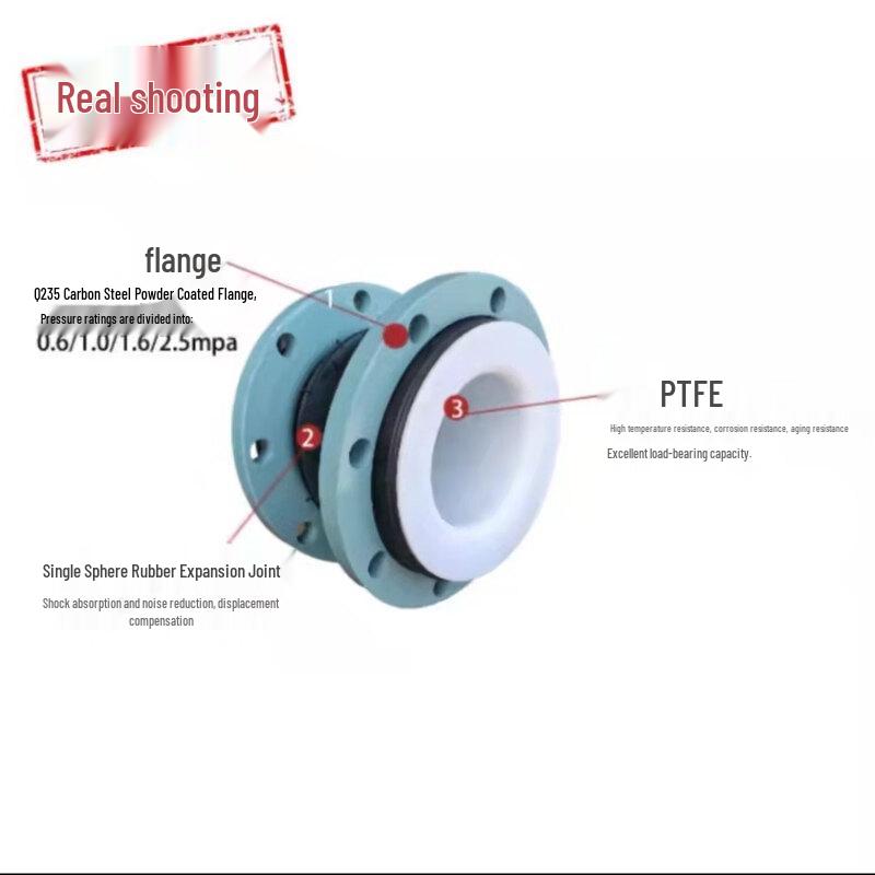 Double Sphere PTFE Lined Rubber Expansion Joint