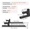 Pallet Forks, 2000 Lbs Clamp On Pallet Forks, 43" Total Length Tractor Bucket Forks with Adjustable Stabilizer Bar, Heavy Duty Pallet Forks for
