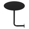 Black Round Coffee Table, Wall Mounted Bar Table, Pub Table Rounded Tabletop Iron For Bars, Home Kitchens, Dining Rooms, Offices