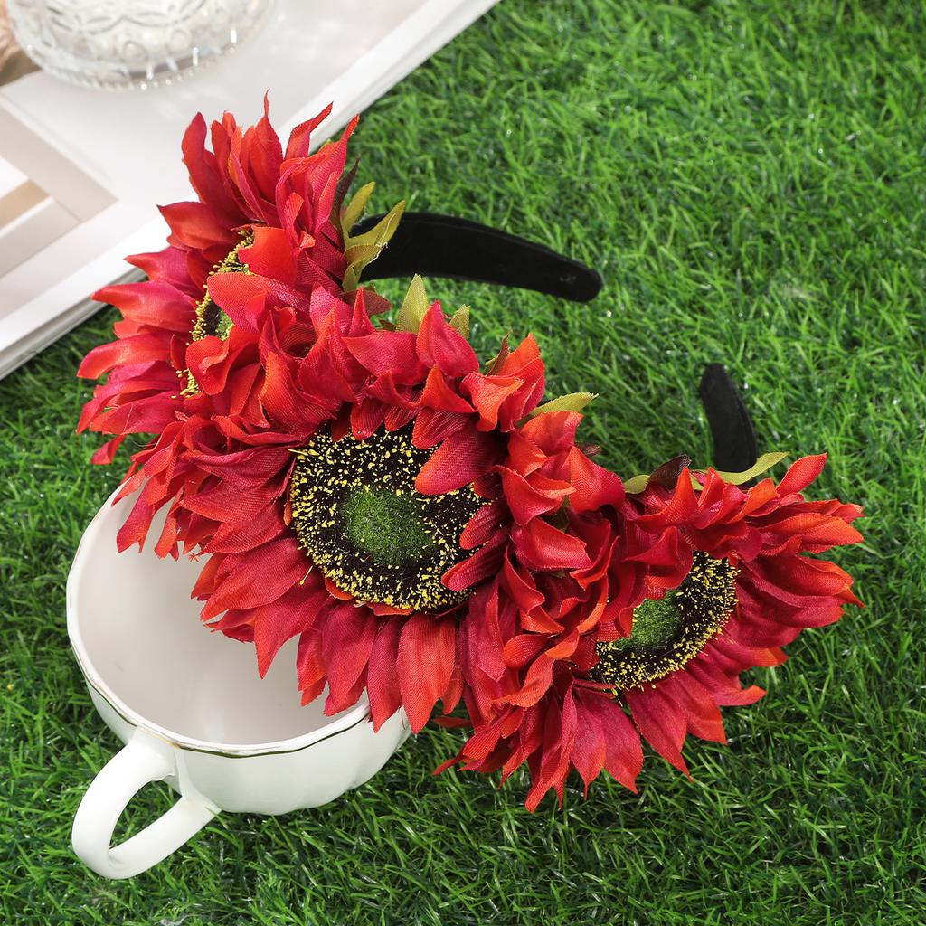 5pcs/SET Frosted Spotted Hairbands Headbands Brown Retro Hair Hoops Women Autumn Winter Fashion Hair Bands Headband Headwear