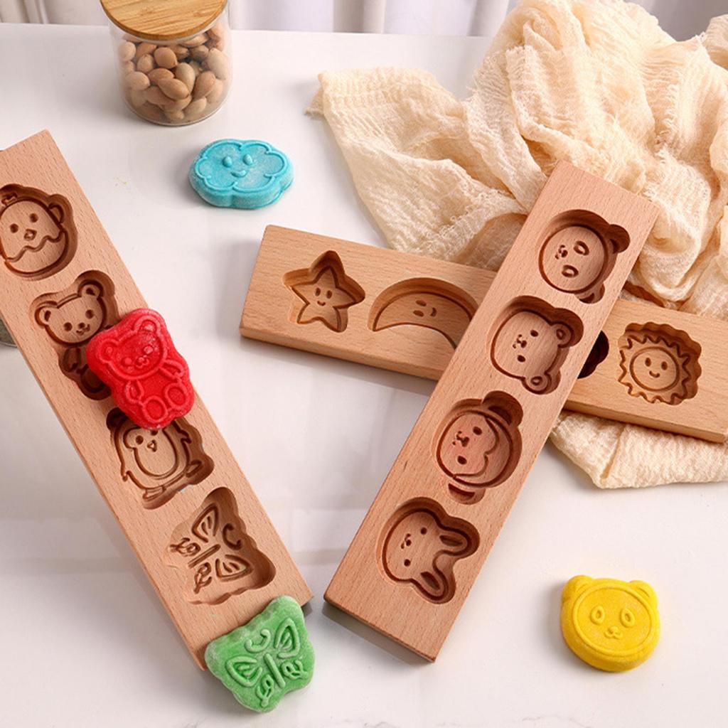 Wooden Baking Mold Cake Dessert Model Printing Cookie Baking Tool Make Biscuits Mold Accessories Chocolate Mold