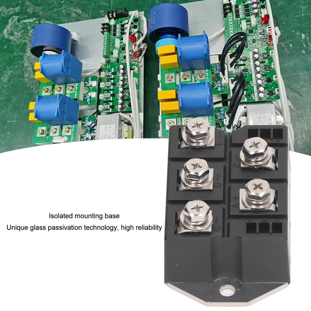 Brückengleichrichter 200A 1600V 3 Phasen Diode Power Modul Kupferplatte Wärmeableitung