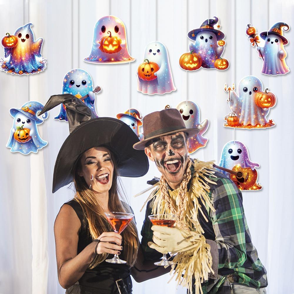 12pcs Cute Halloween House Decoration Cartoon Halloween Background Ornaments  Home