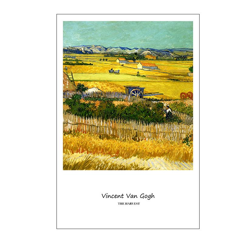 Van Gogh Canvas Painting Starry Night by the Rhone River Poster Wall Art Print Decorative Picture Modern Living Room Home Decor Unframed