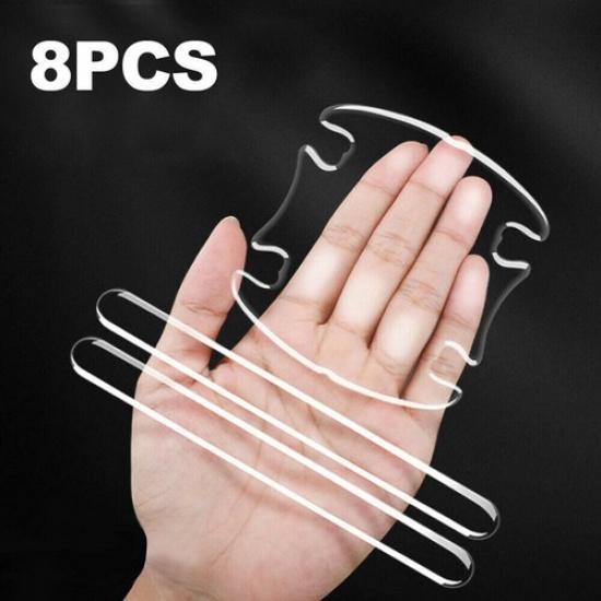 8Pcs Car Door Handle Bowl Sticker Protector Film Anti Scratch Cover Accessories